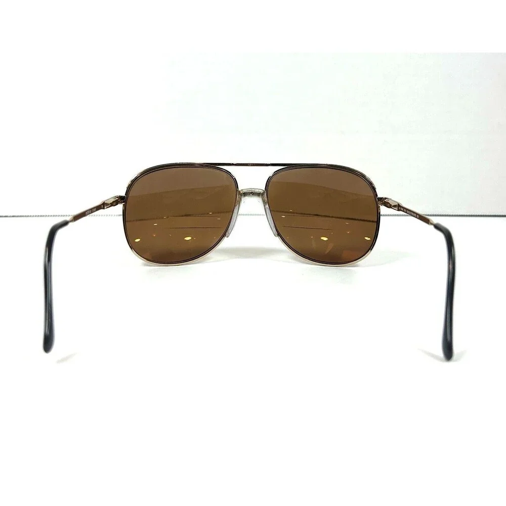 LUXOTTICA STUART GOLD ELECTROPLATED SUNGLASSES FRAMES ONLY ITALY 62-17-150 FLIXX